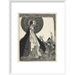 Ligeia print in white frame