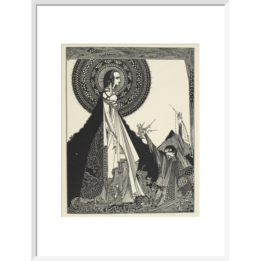 Ligeia print in white frame