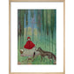 Little Red Riding Hood print in natural frame