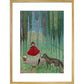 Little Red Riding Hood print in gold frame