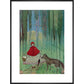 Little Red Riding Hood print in black frame