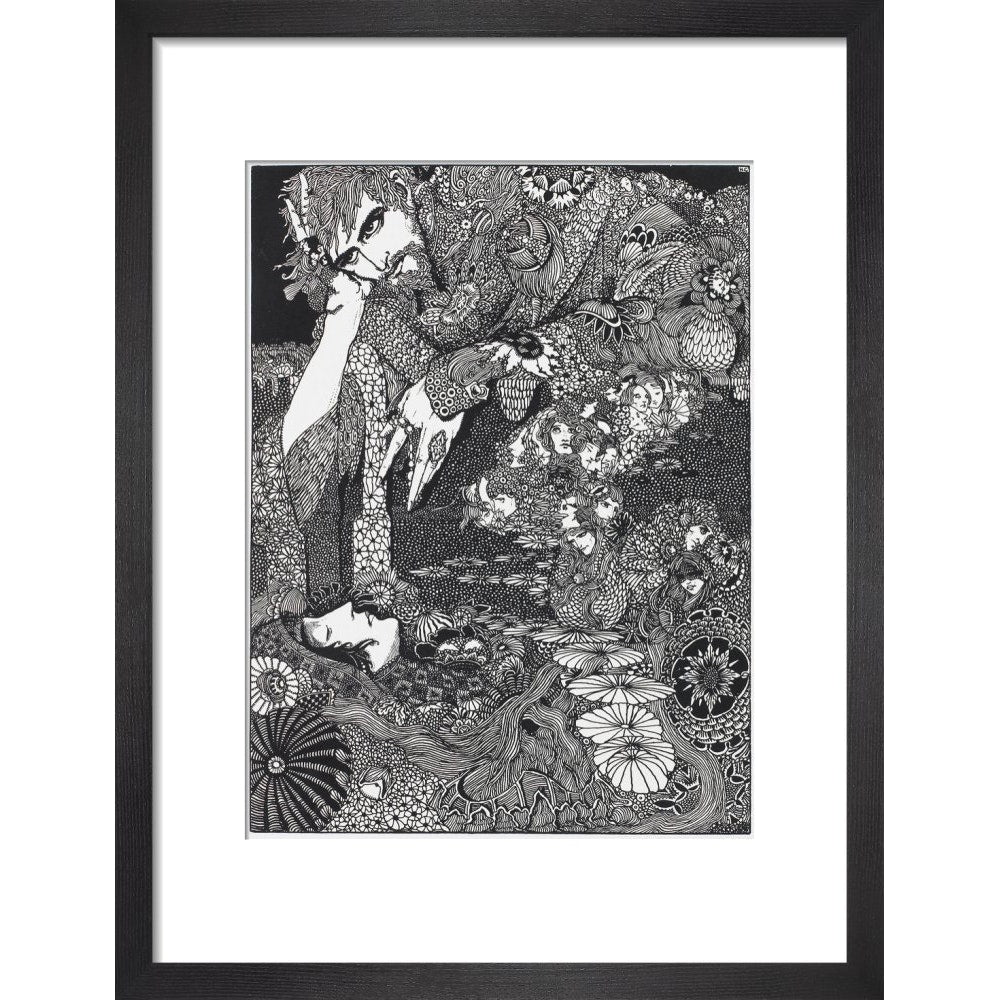 Morella print in black frame