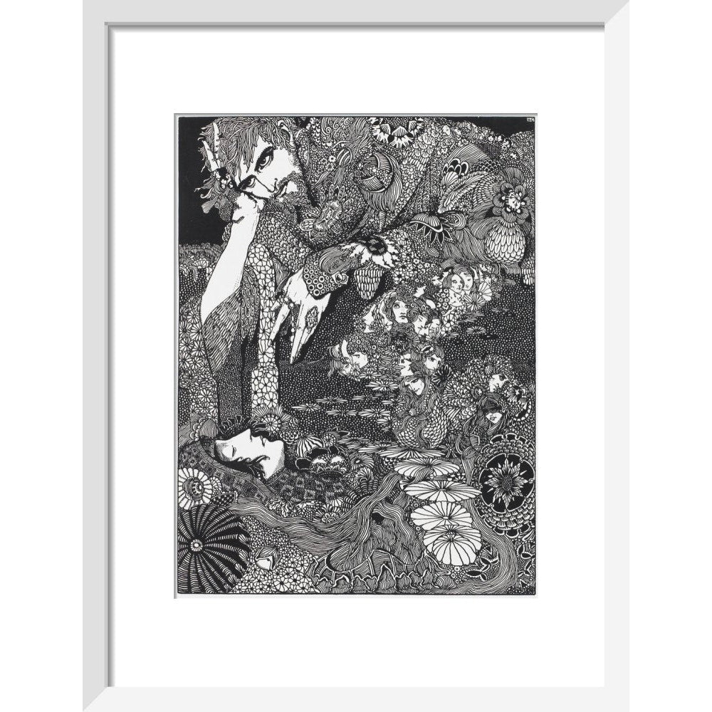 Morella print in white frame
