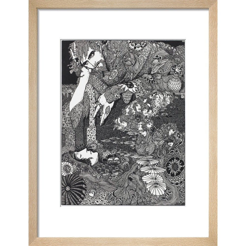 Morella print in natural frame