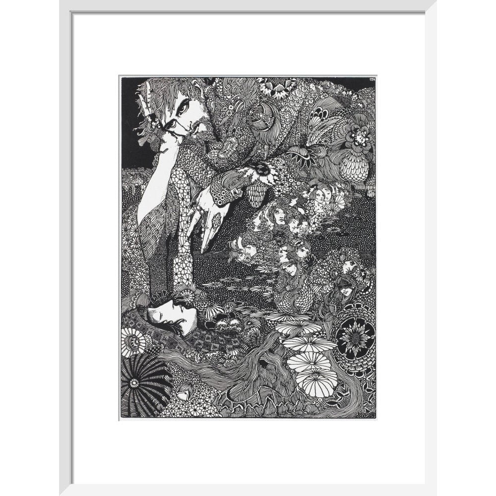 Morella print in white frame