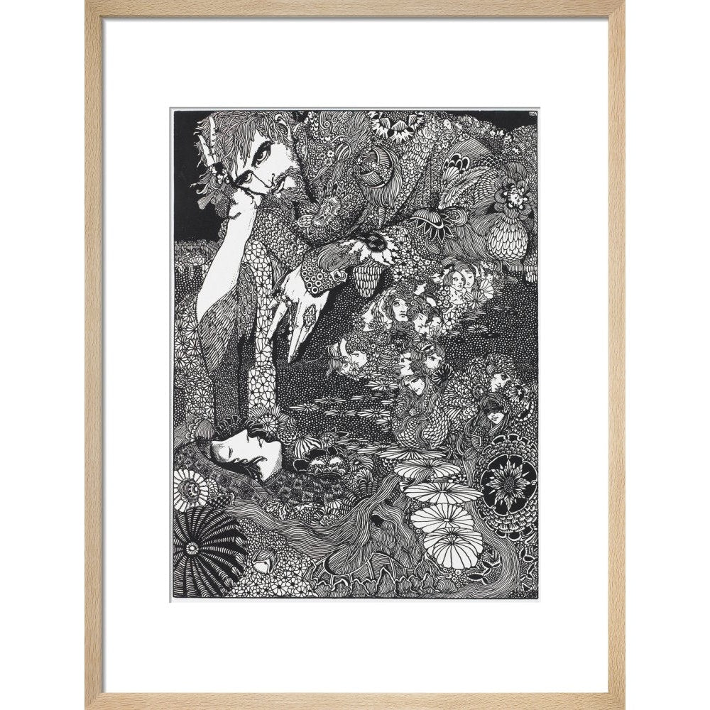 Morella print in natural frame