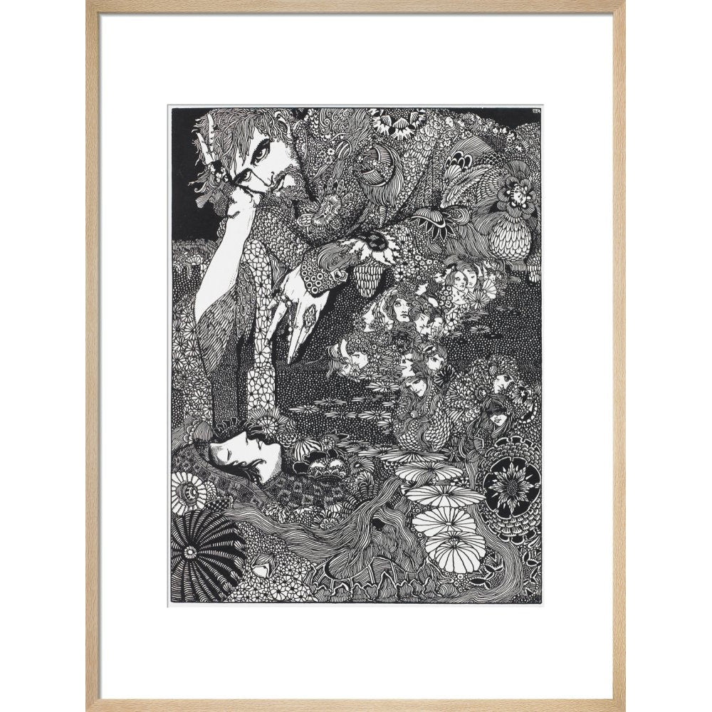 Morella print in natural frame