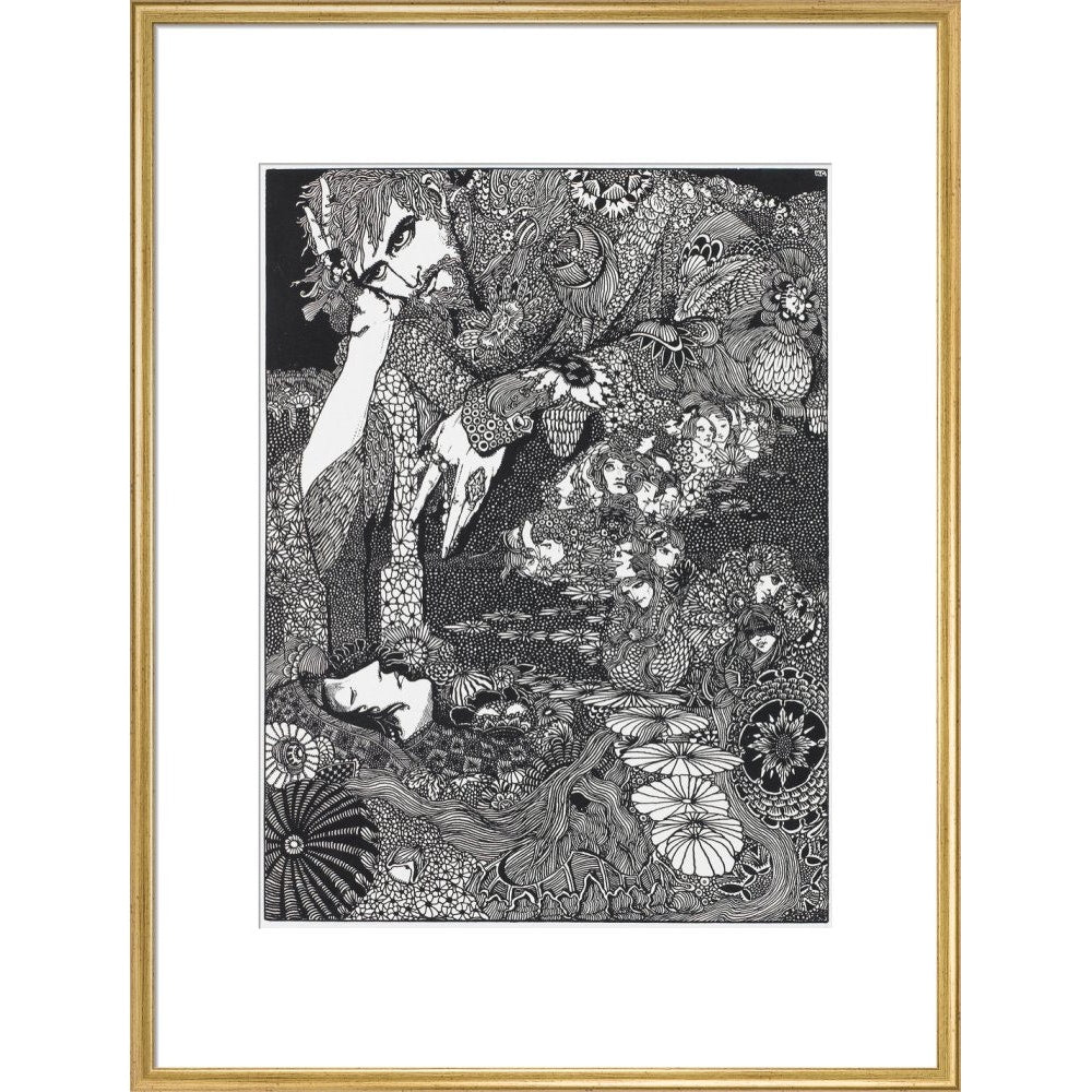 Morella print in gold frame