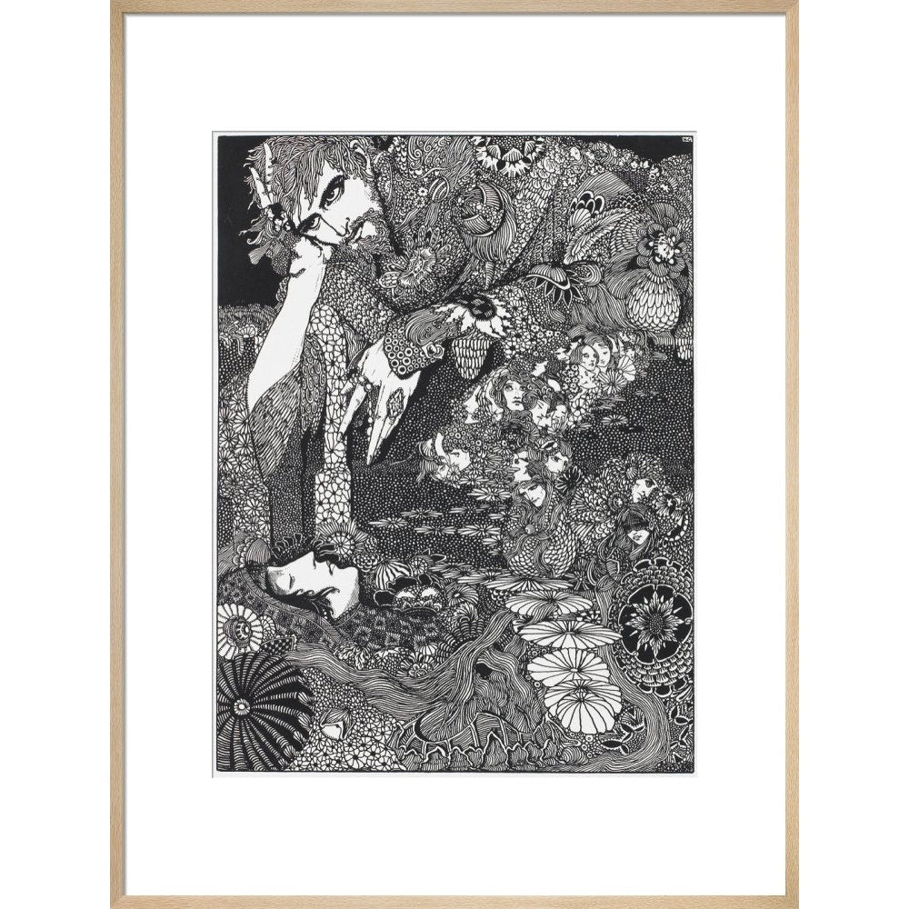 Morella print in natural frame