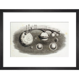 The Bridge of Infinities print in black frame