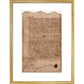 Paradise Lost contract print in gold frame