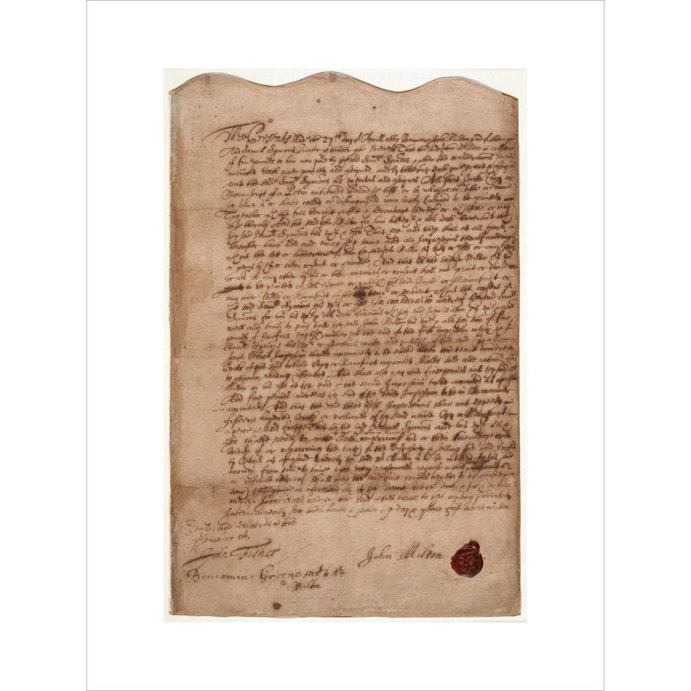 Paradise Lost contract print unframed