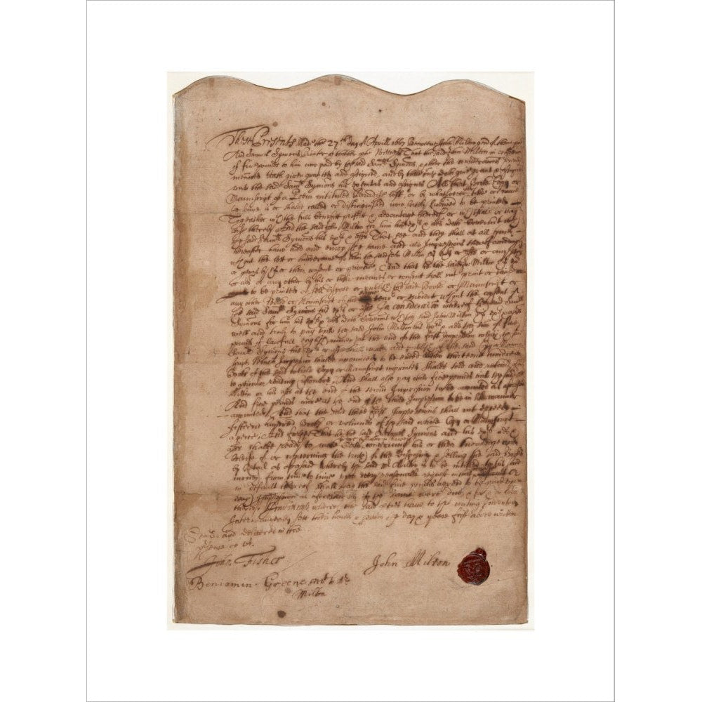 Paradise Lost contract print unframed