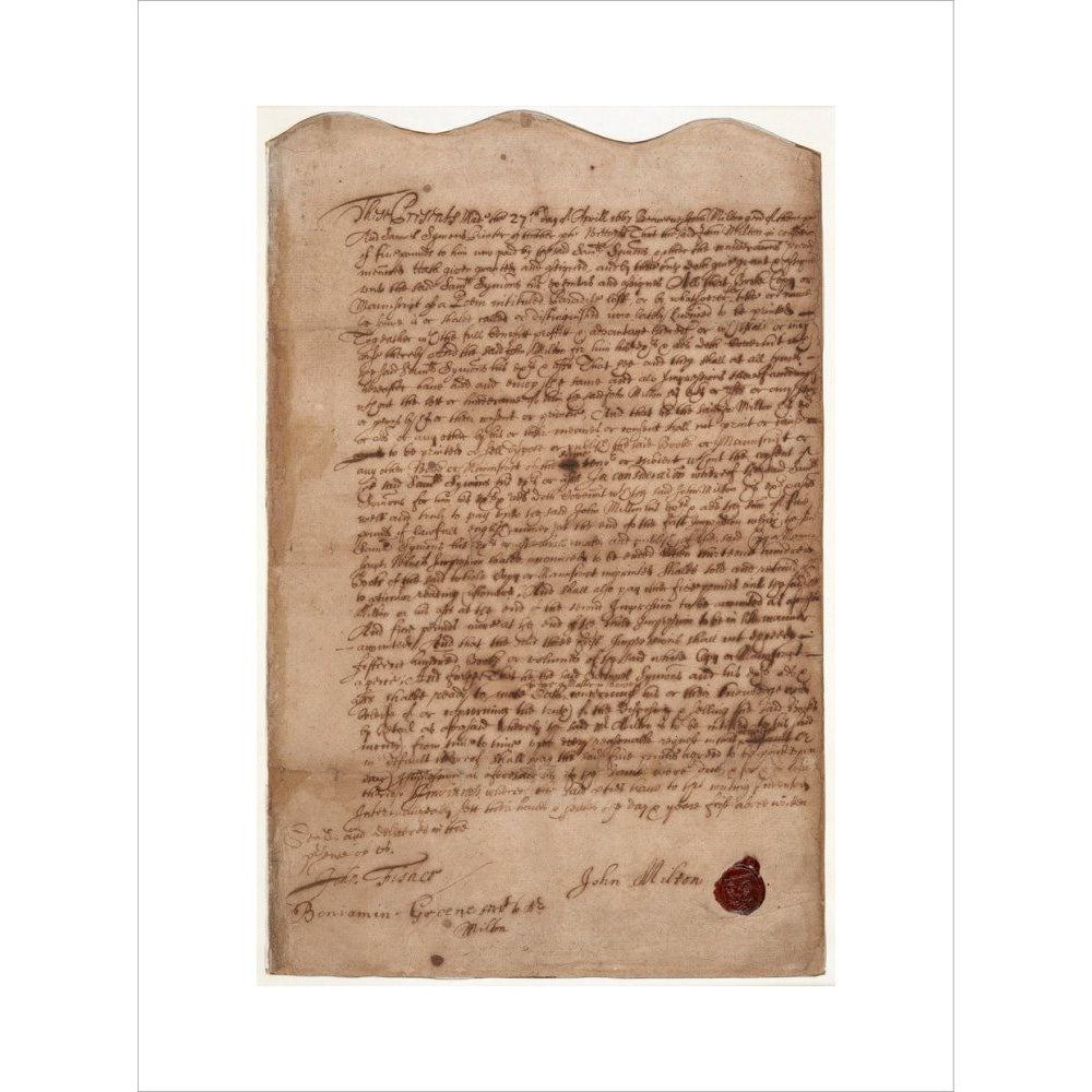 Paradise Lost contract print unframed