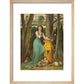 Fairy tale in the forest print in natural frame