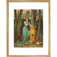 Fairy tale in the forest print in gold frame