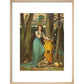 Fairy tale in the forest print in natural frame