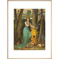 Fairy tale in the forest print in natural frame