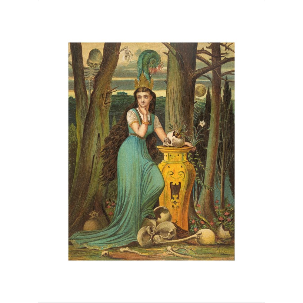 Fairy tale in the forest print unframed