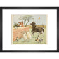 Hey Diddle Diddle print in black frame