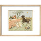 Hey Diddle Diddle print in natural frame