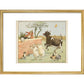 Hey Diddle Diddle print in gold frame