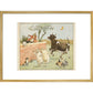 Hey Diddle Diddle print in gold frame