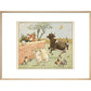 Hey Diddle Diddle print in natural frame