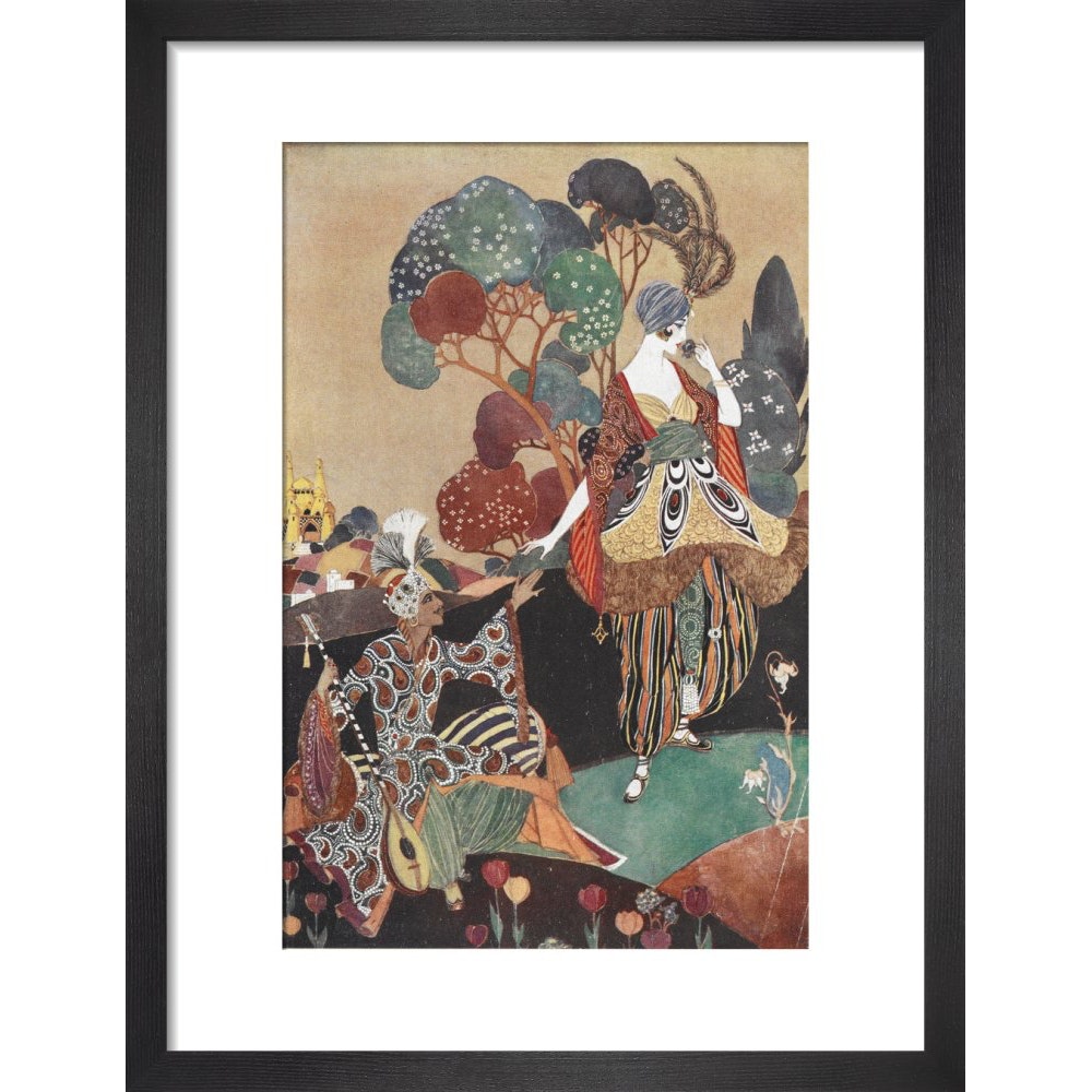 Rubaiyat of Omar Khayyam print in black frame