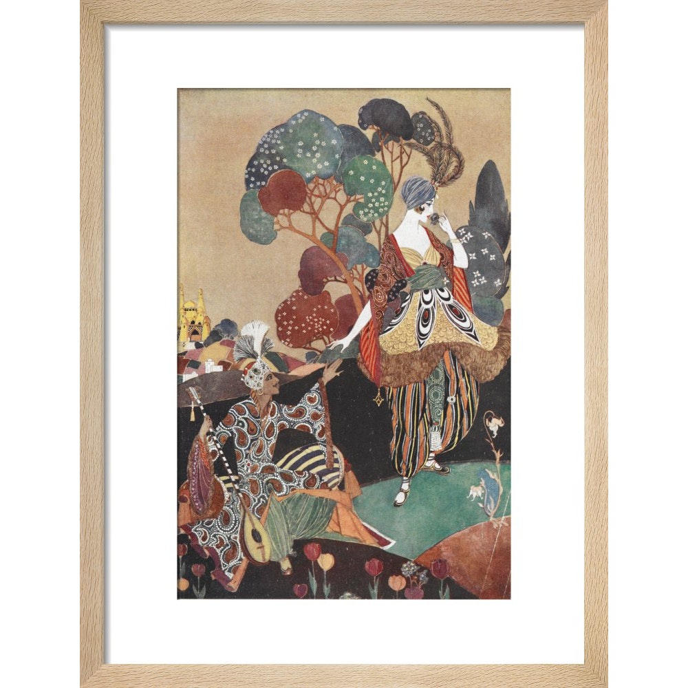 Rubaiyat of Omar Khayyam print in natural frame