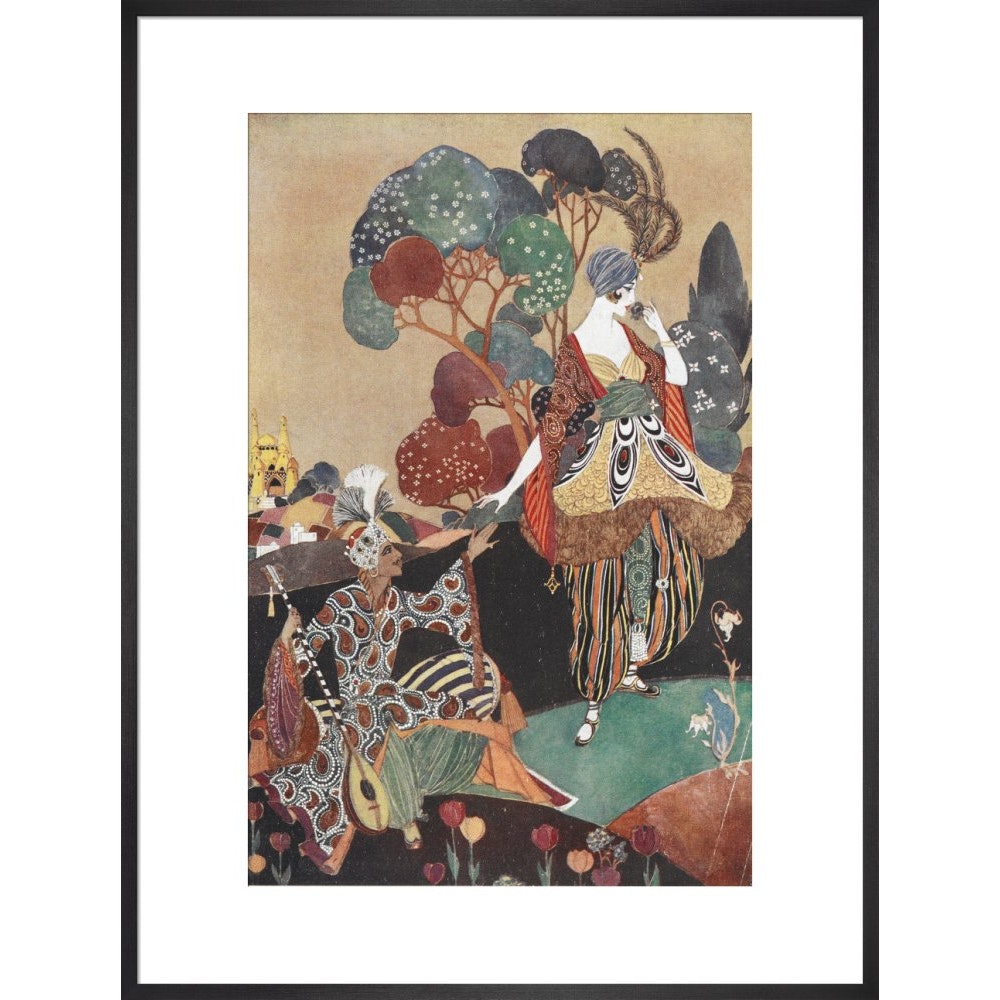 Rubaiyat of Omar Khayyam print in black frame