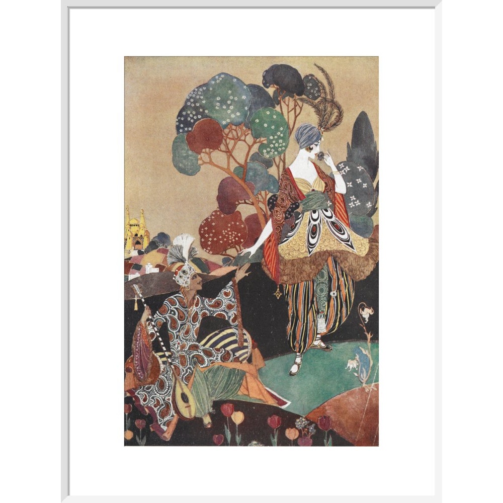 Rubaiyat of Omar Khayyam print in white frame