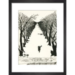 The Cat that Walked by Himself print in black frame
