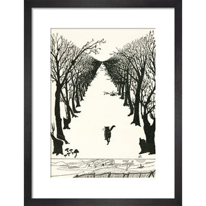 The Cat that Walked by Himself print in black frame
