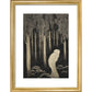 'Hish' from The Gods of Pegana print in gold frame