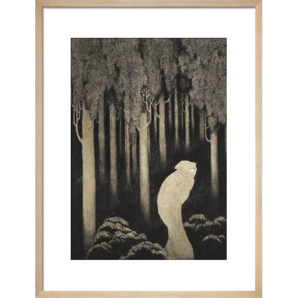 'Hish' from The Gods of Pegana print in natural frame