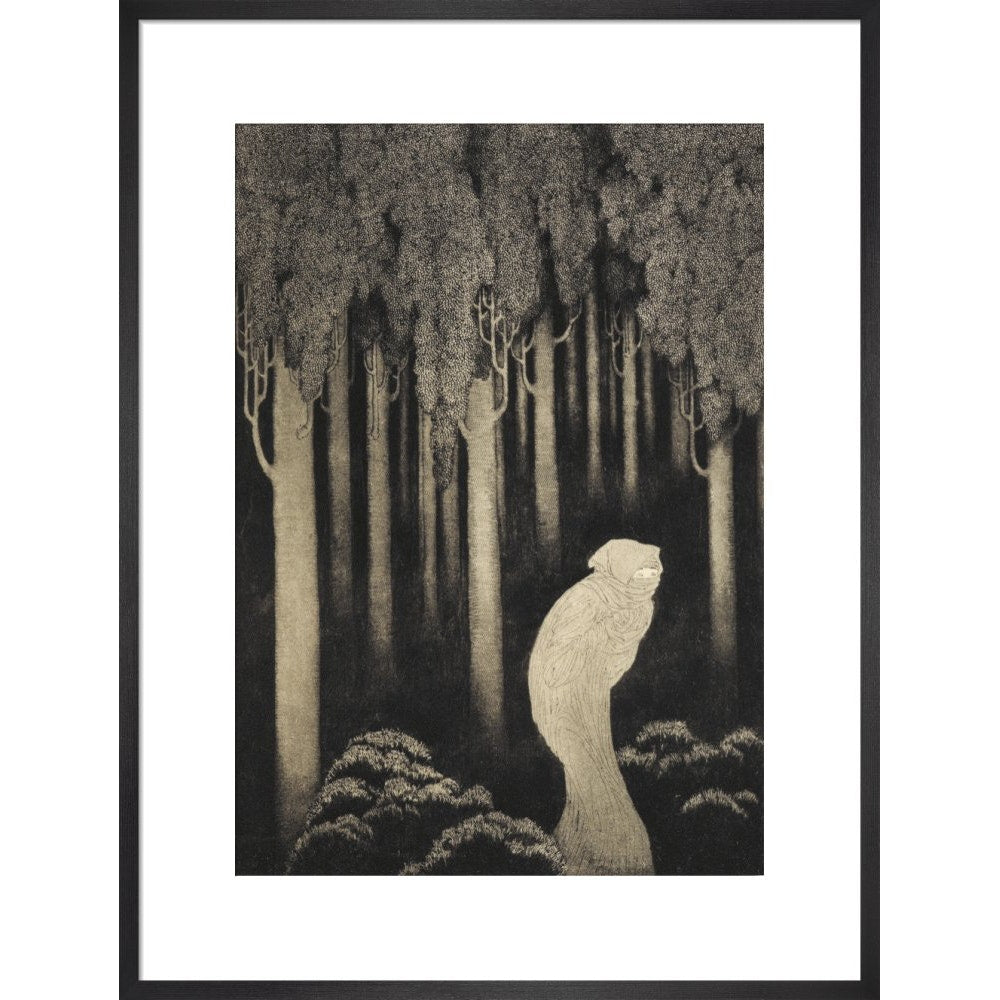 'Hish' from The Gods of Pegana print in black frame