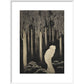 'Hish' from The Gods of Pegana print in white frame