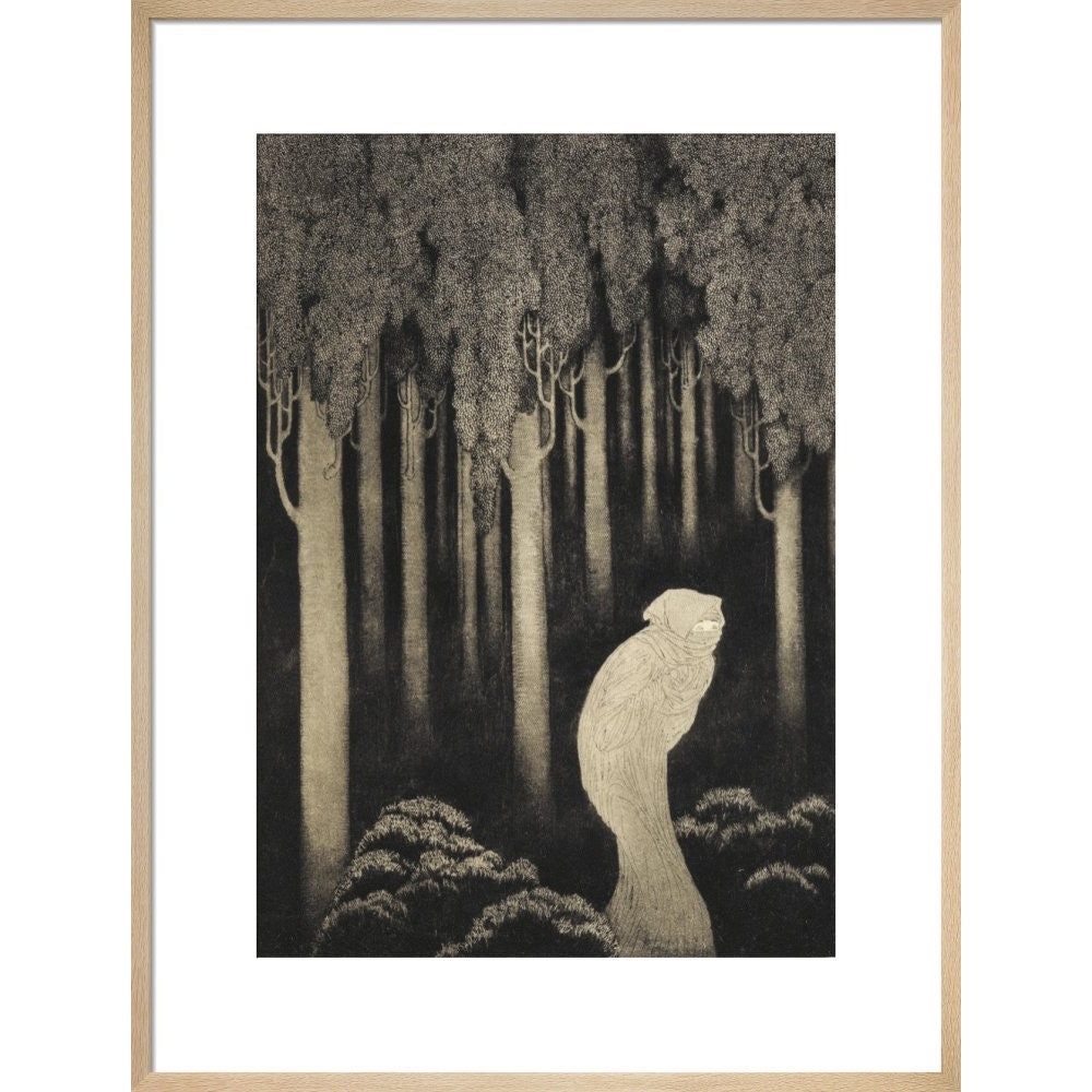 'Hish' from The Gods of Pegana print in natural frame