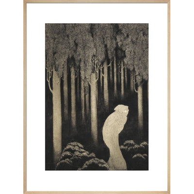 'Hish' from The Gods of Pegana print in natural frame