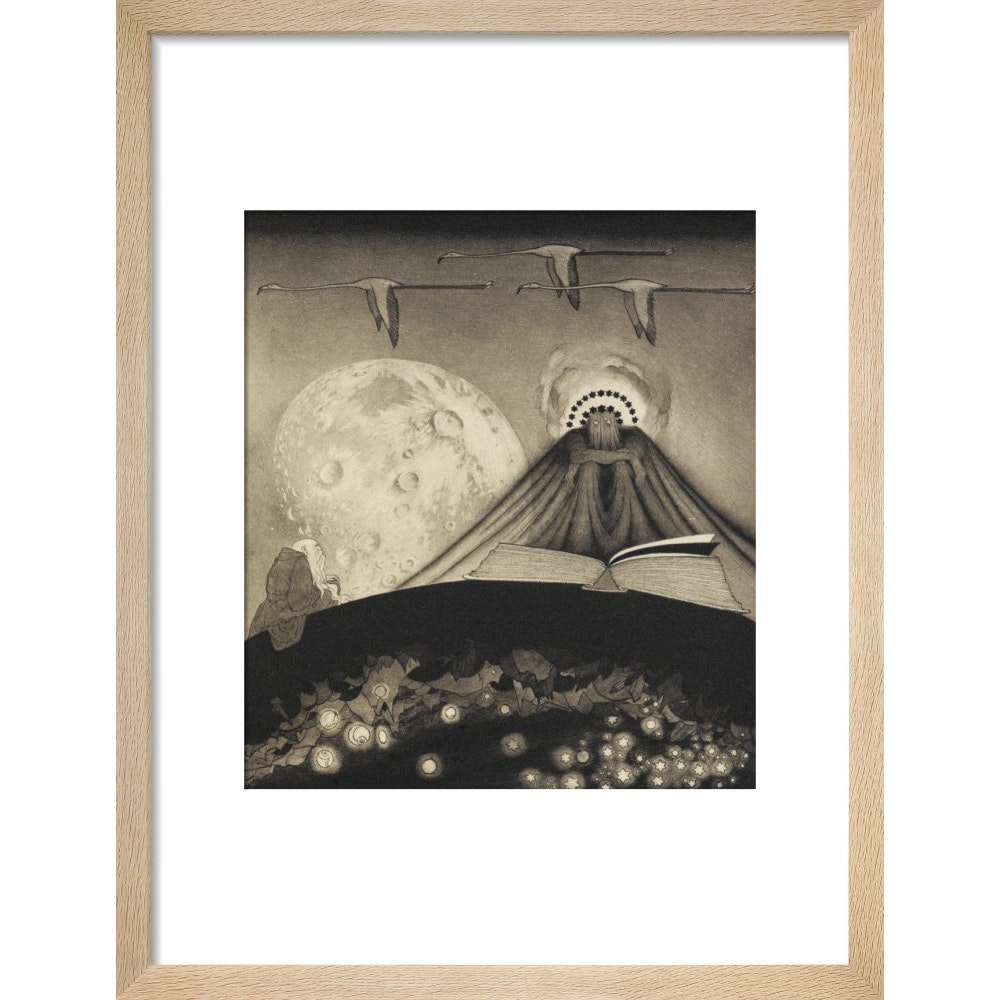 'It' from The Gods of Pegana print in natural frame