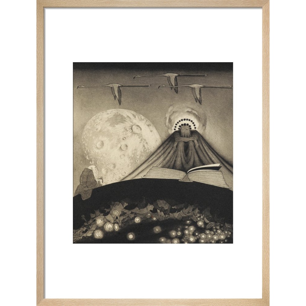 'It' from The Gods of Pegana print in natural frame