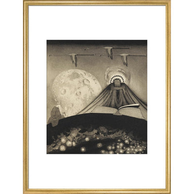 'It' from The Gods of Pegana print in gold frame
