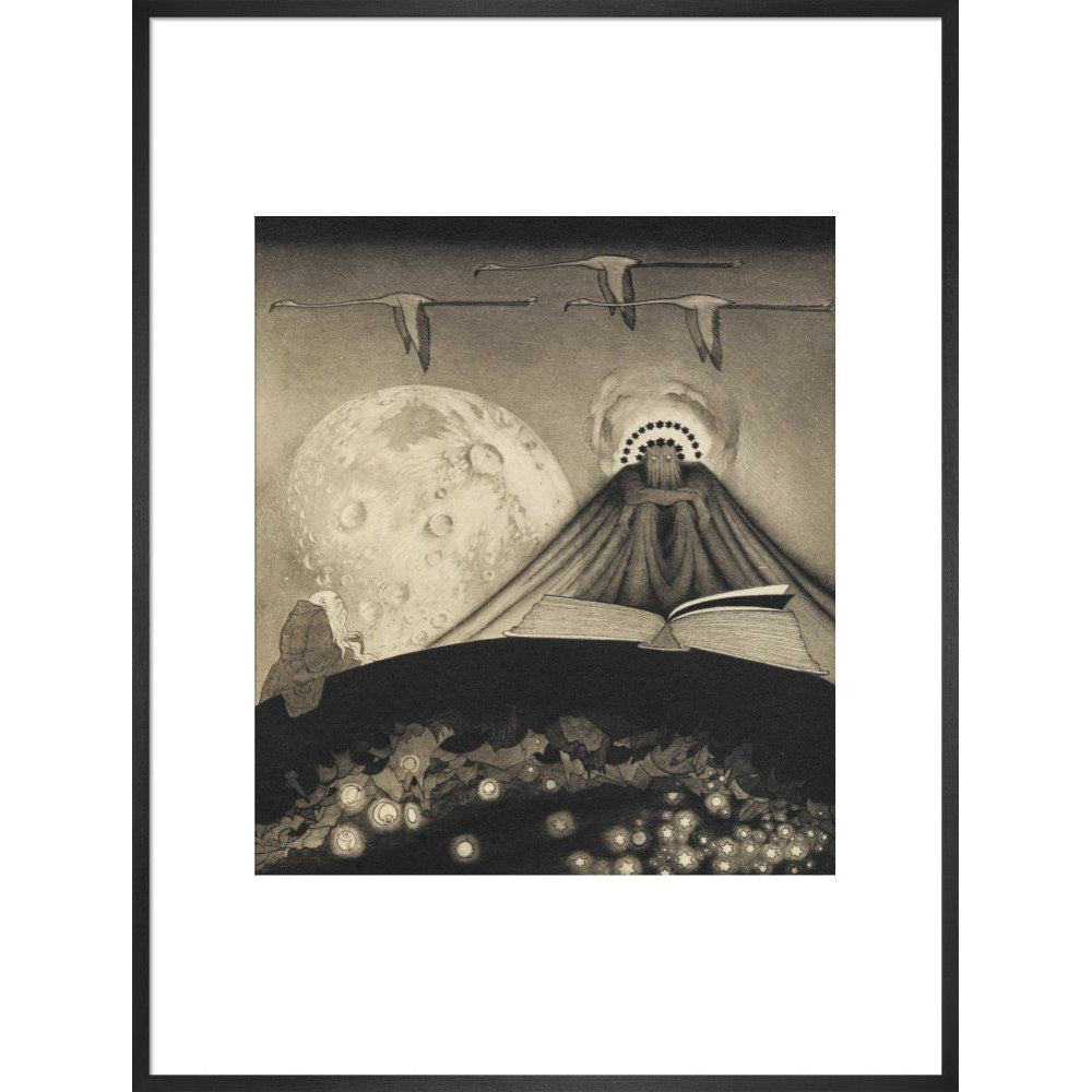 'It' from The Gods of Pegana print in black frame