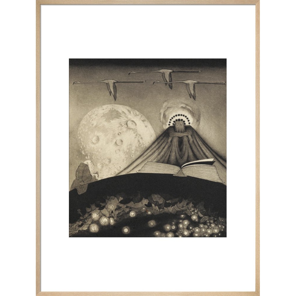 'It' from The Gods of Pegana print in natural frame