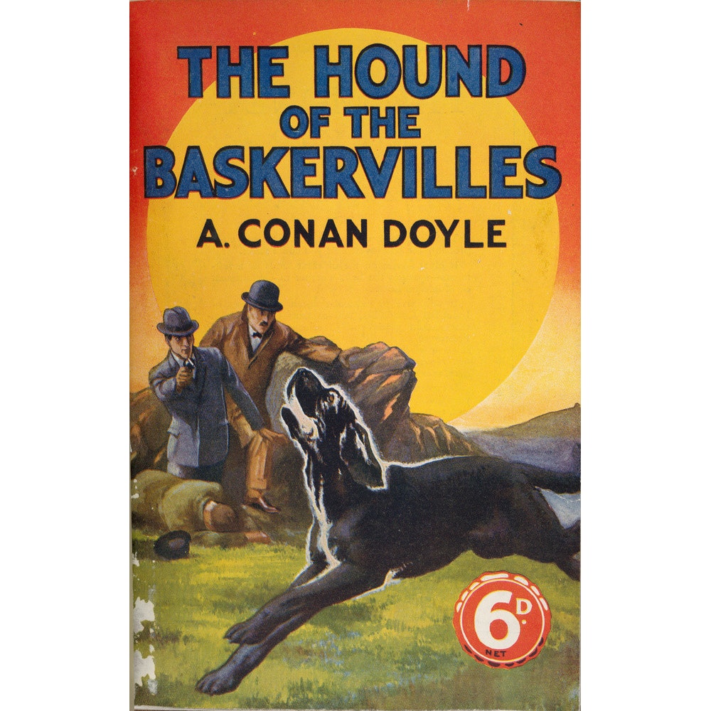 Hound of the Baskervilles book cover print