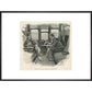 Sherlock Holmes and Dr Watson print in black frame