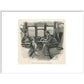 Sherlock Holmes and Dr Watson print in white frame