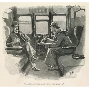 Sherlock Holmes and Dr Watson print