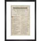Romeo and Juliet Shakespeare's First Folio title page print in black frame